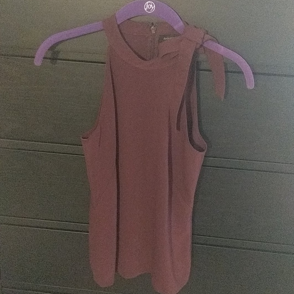 Banana Republic Maroon Sleeveless Blouse